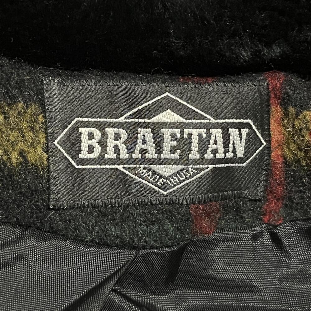 Braetan Duffle Coat Womens Small Plaid Hooded Toggle Fireman Lobster Clasp USA - Picture 3 of 13